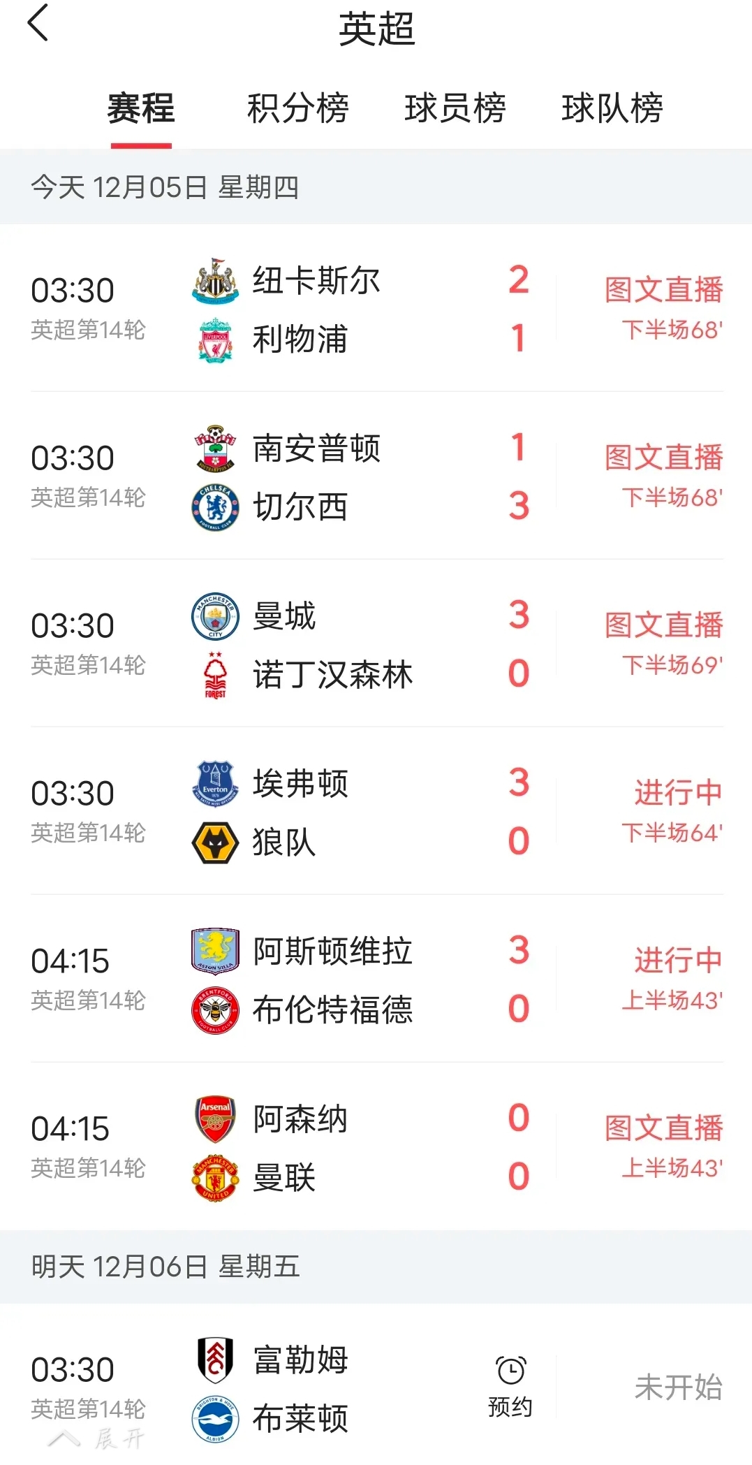 曼城大胜对手，领先全联赛积分榜